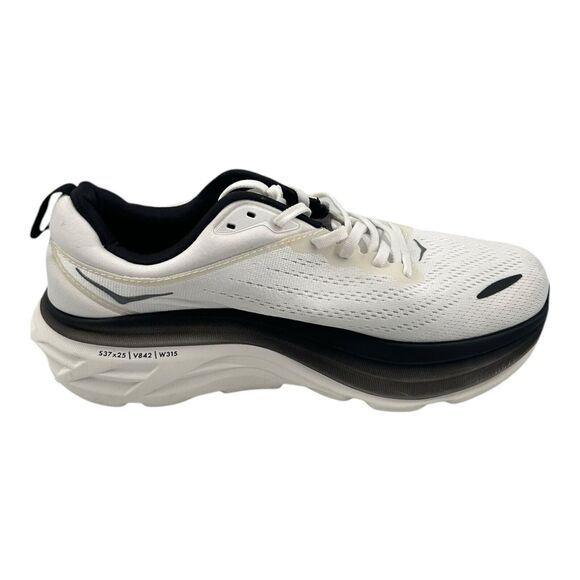 Hoka One One Bondi 8 White Black Men Runner Road Running Shoes 1123202 Sz 9D main image 9
